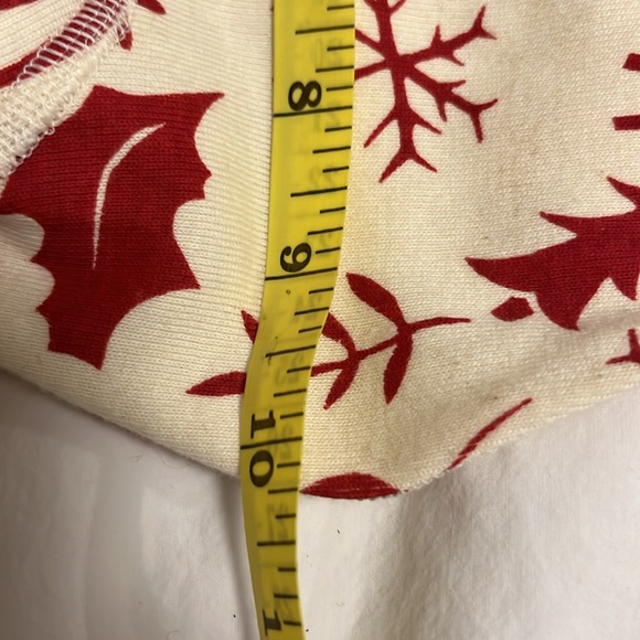 NWOT Hanna Anderson Dog Pajama Shirt Medium Cream Red Christmas Organic Cotton - Picture 8 of 10